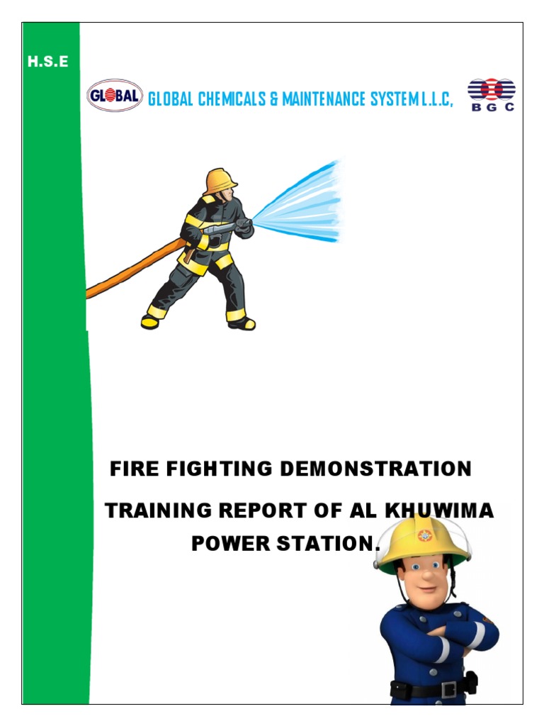 Fire Fighting Mock Drill Training Report | PDF | Firefighting | Fires