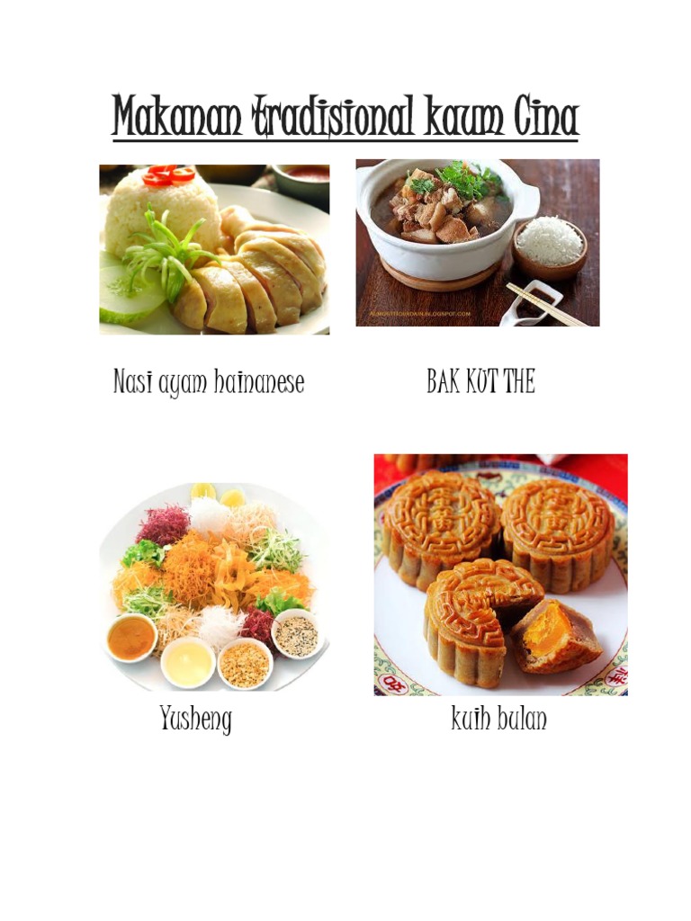 Cina makanan tradisional Makanan Tradisional