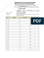 Daftar Hadir Rapat