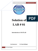 SNS Lab 01 Solution PDF