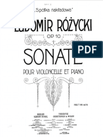 Rozycki, Ludomir - Cello - Sonata - Op.10