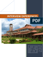 IIMK Interview Experiences PDF