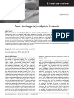 Breastfeeding Policy Analysis in Indonesia