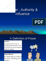 Power, Authority & Influence