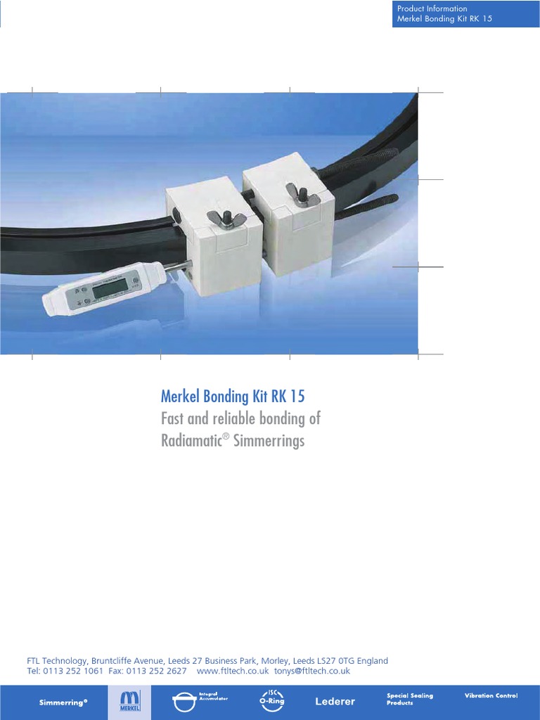 Simrit Merkel Bonding Kit PDF | PDF | Engineering | Energy And Resource