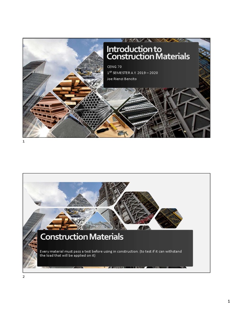 Introduction to Construction Materials | PDF | Fracture | Deformation ...
