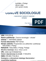 Osnove sociologije =