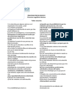 Procesos psicológicos I: Taller atención