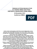 Pertandingan Kutipan Bahan Kitar Semula Warga Mbsa Dan para Penyewa Di Bangunan Wisma Mbsa