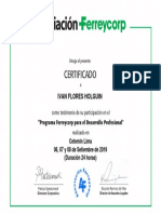 certificado FERREYCORP