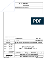 Oo-16 Spare Part List (Hull Outfitting Part)