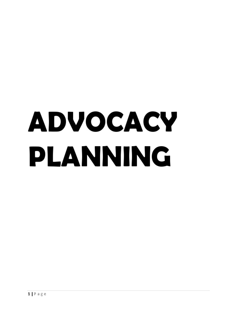 Advocacy Planning | PDF | Environmentalism | Goal