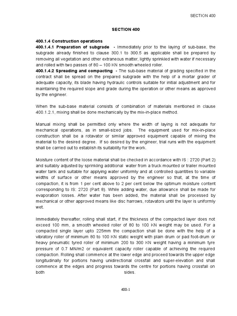 Guidelines for Granular Sub-Base Compaction | PDF | Soil | Road Surface