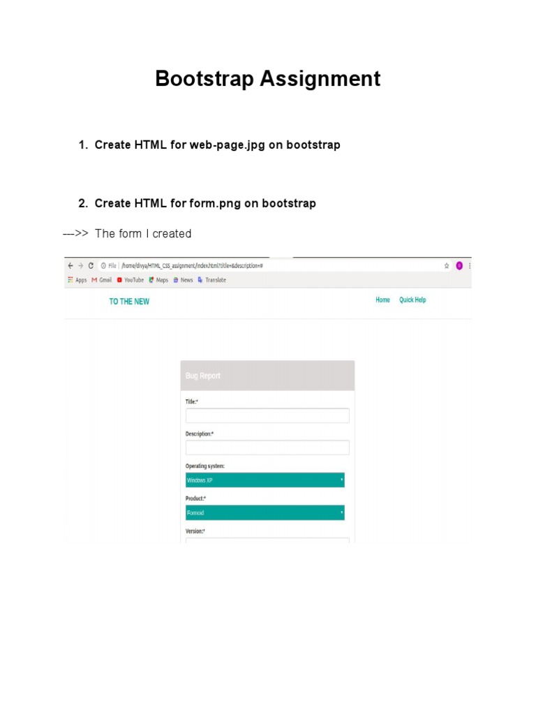 Bootstrap Assignment | PDF