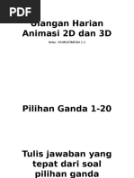 Ulangan Harian Animasi 2D Dan 3D XII Multimedia 1-2