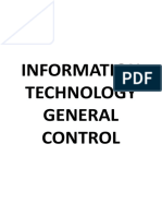 Information Technology General Control