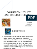 Commercial Policy and Economic Growth: BY Kavya .K Akash. A Apoorva. J
