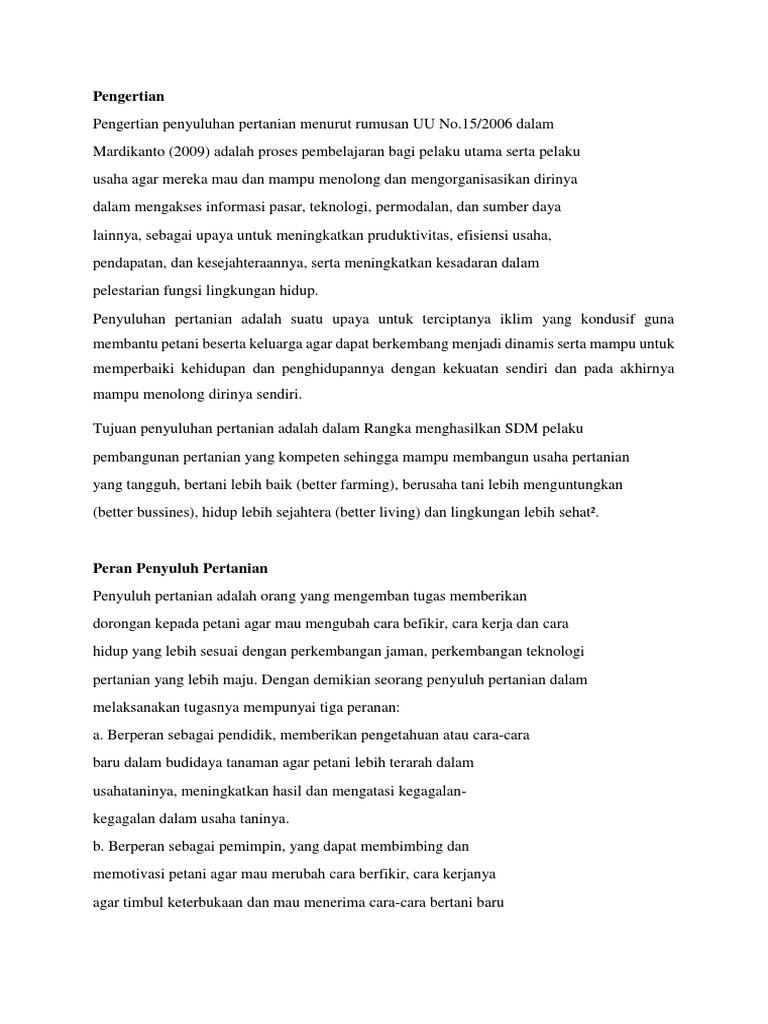 Penyuluh Pertanian: Garda Terdepan Kemajuan Petani Tenjolayar