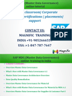 SAP MDG Master Data Governance Online Tu