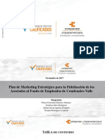 Presentación Sustentación Plan de Marketing Estratégico para La Fidelización de Los Asociados Al FECV PP