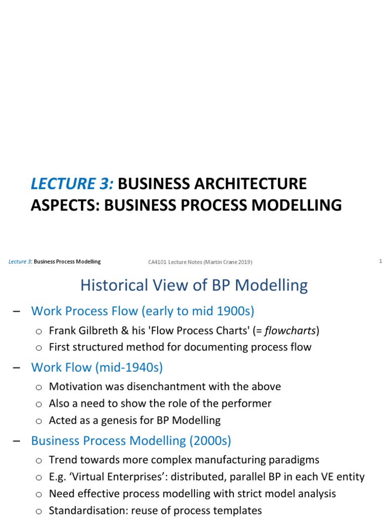 Business Process Modelling Overview | PDF | Conceptual Model | Business ...
