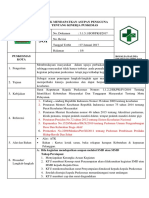 3.1.5.1 SOP untuk mendapatkan asupan pengguna ttg kinerja Puskesmass