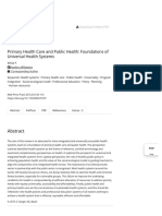 Primary Health Care and Public Health - Foundations of Universal Health Systems - FullText - Medical Principles and Practice 2015, Vol. 24, No. 2 - Karger Publishers PDF