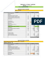 Presupuesto Oficial Casa VIP La Italia