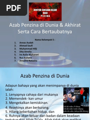 Azab Allah Bagi Pezina