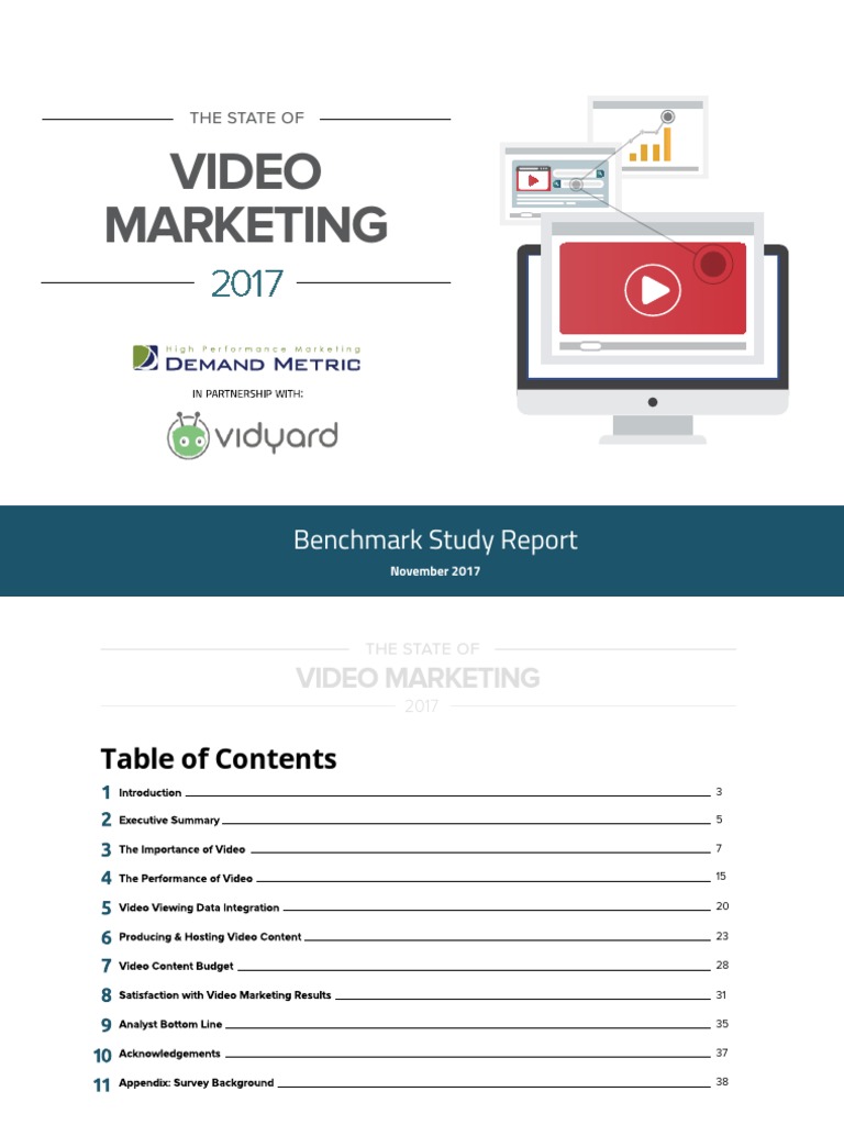 2017 Video Marketing Benchmark Insights | PDF | Customer Relationship ...