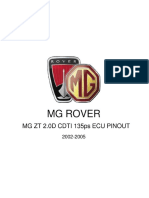 (MG ROVER) Manual de Taller Pines de La Unidad Electronica de Control MG ZT 2002 2005