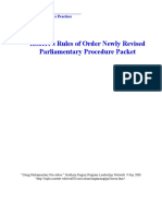 Parliamentary Procedure Packet