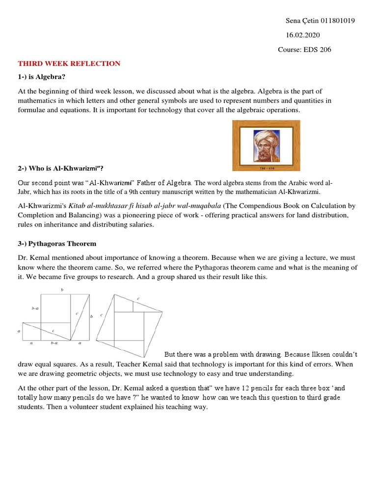 Third Reflection and Geogebra Task | PDF | Algebra | Ratio