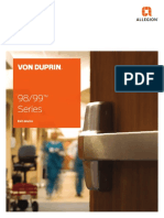 Von Duprin 98.99 Series Catalog 106590