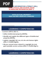 8.MIL 7. Legal Ethical and Societal Issues in Media and Information Part 1 - Intellectual Proper