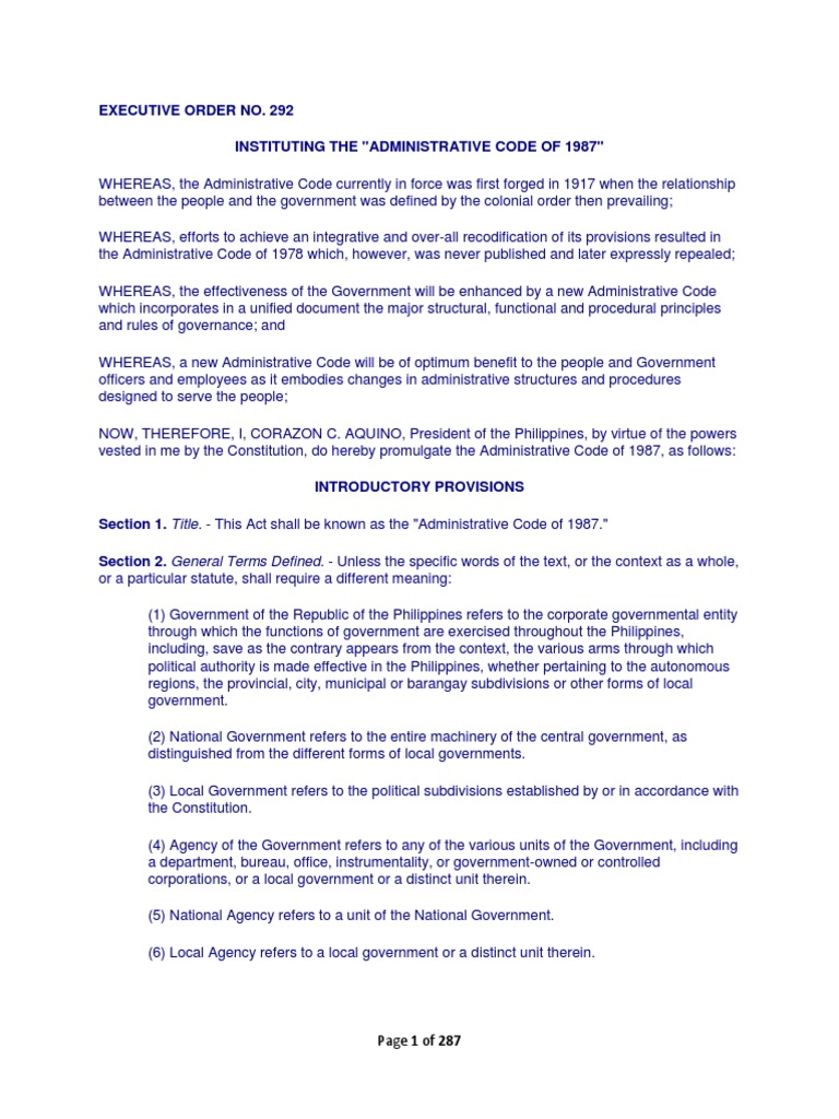 Administrative code of the philippines pdf constitutional amendment