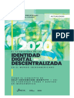 2020: El Ecosistema de La Identidad Digital Descentralizada en El Mundo Iberoaméricano