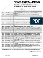 Jadwal Iftor