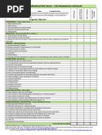 Pragmatics Checklist