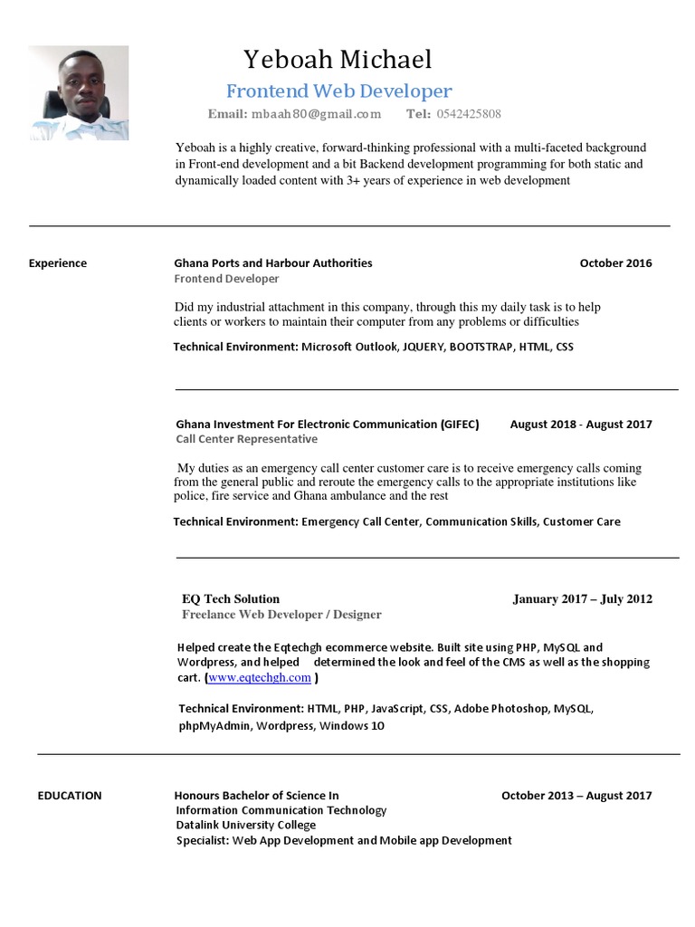 Frontend Web Developer Portfolio | PDF | Web Development | World Wide Web