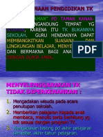 Pelaksanaan Pendidikan TK