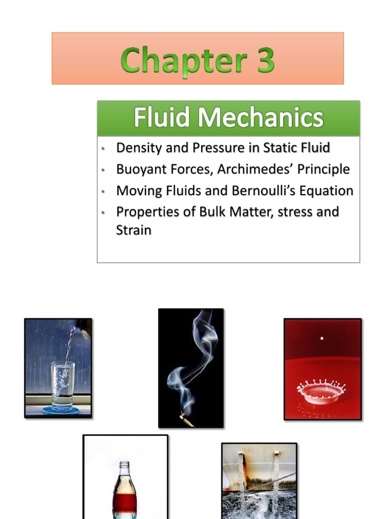 Phys 1011-Chapter 3 | PDF | Buoyancy | Stress (Mechanics)