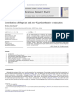 (SCOPUS) Contributions of Piagetian and Post Piagetian Theories To Education