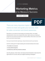 Digital Marketing Metrics Cheat Sheet