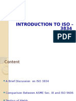 Introduction to ISO 3834