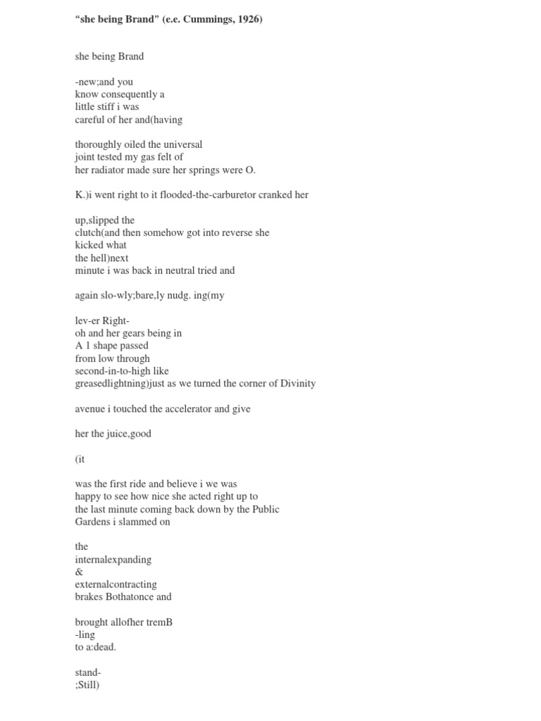 She Being BrandPoem PDF PDF