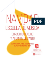 Cartel Conciertos Navidad