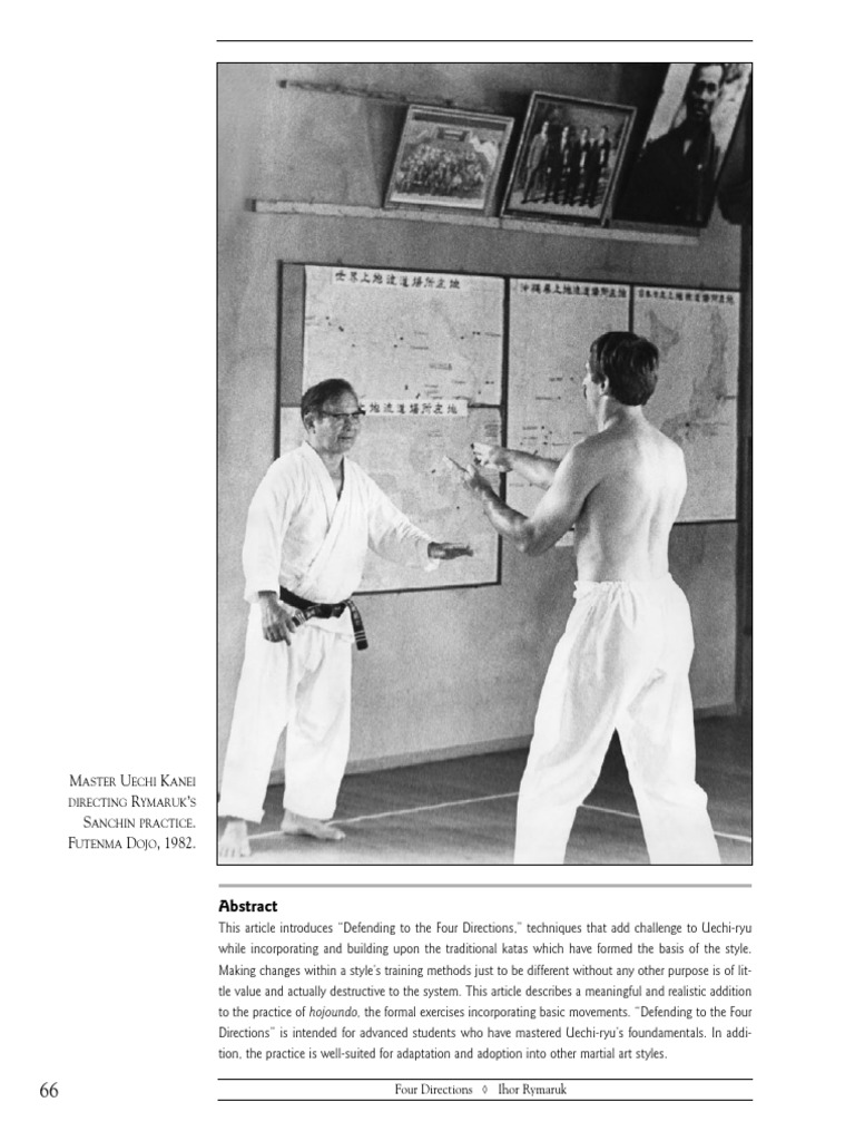 Evolving Uechi-Ryu: Four Directions Techniques | PDF