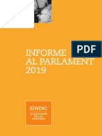 Informe Al Parlament 2019 Cat