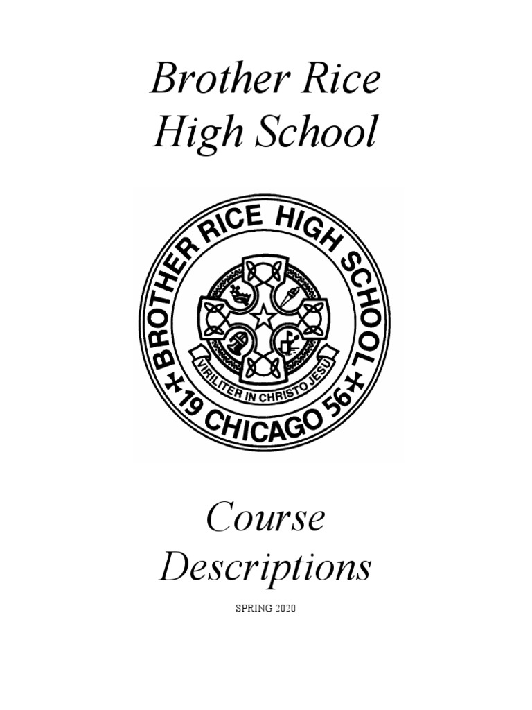 Brother Rice Course Descriptions 20192020 School Year PDF